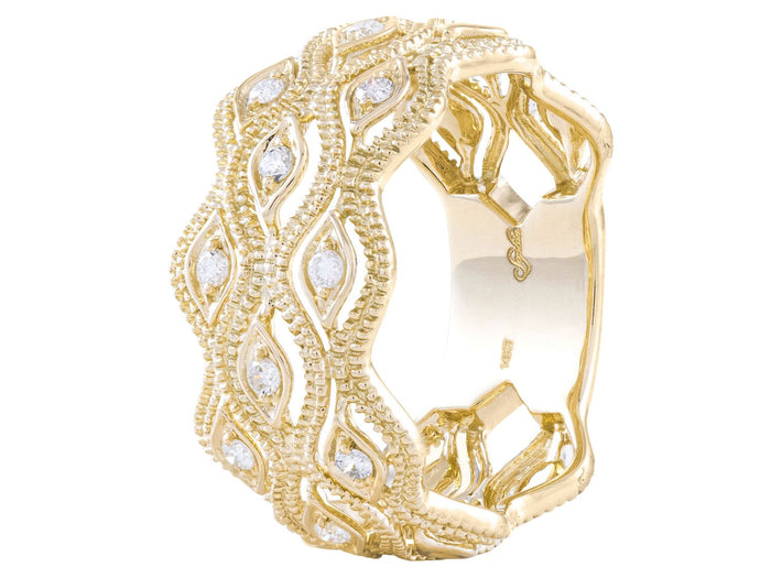 Diamond Ring - 14 KT Yellow Gold