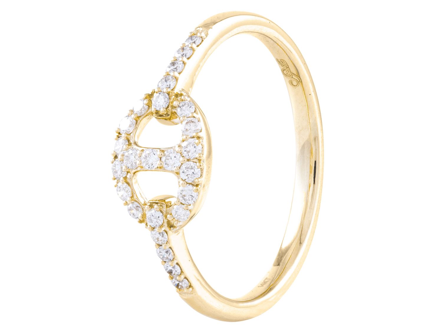 Diamond Ring - 14 KT Yellow Gold