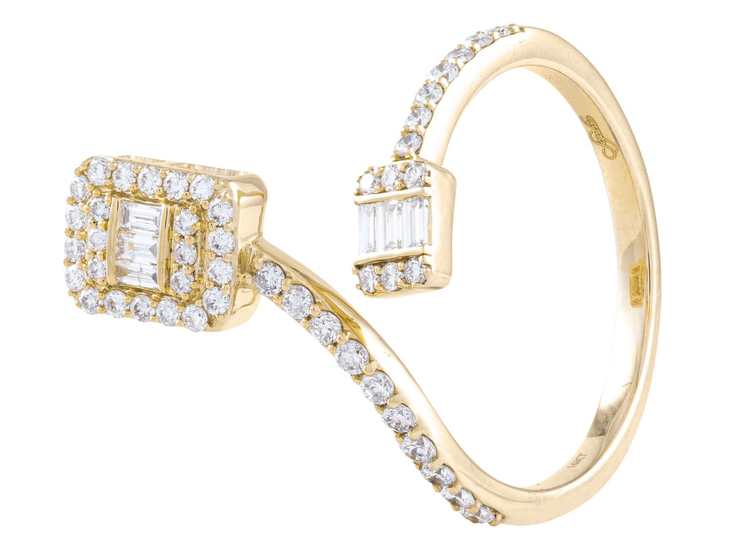 Diamond Ring - 14 KT Yellow Gold
