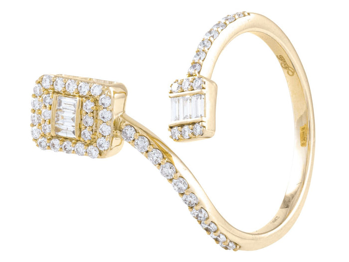 Diamond Ring - 14 KT Yellow Gold