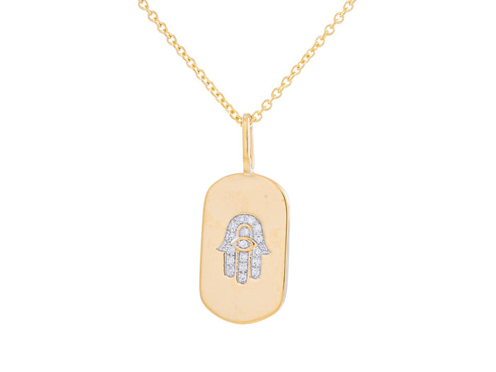 Diamond Necklace - 14 KT Yellow Gold