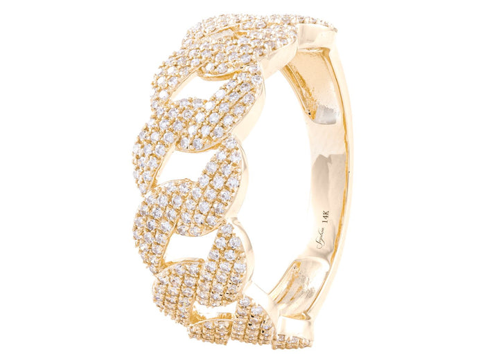 Diamond Ring - 14 KT Yellow Gold