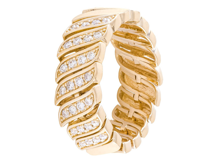 Diamond Ring - 14 KT Yellow Gold