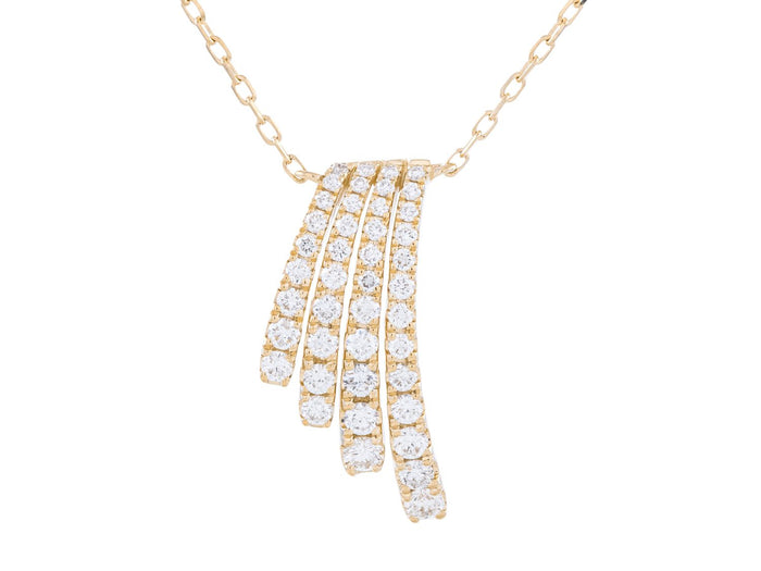 Diamond Necklace - 14 KT Yellow Gold