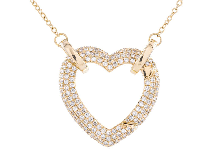 Diamond Necklace - 14 KT Yellow Gold