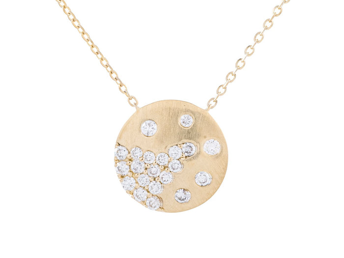 Diamond Necklace - 14 KT Yellow Gold