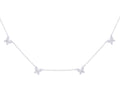 Diamond Necklace - 14 KT White Gold