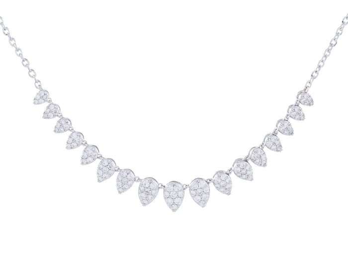 Diamond Necklace - 14 KT White Gold