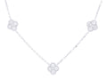 Diamond Necklace - 18 KT White Gold