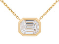 Diamond Necklace - 14 KT Yellow Gold