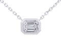 Diamond Necklace - 14 KT White Gold