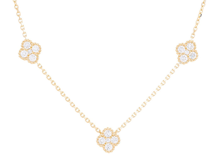 Diamond Necklace - 18 KT Yellow Gold