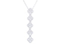 Diamond Necklace - 18 KT White Gold