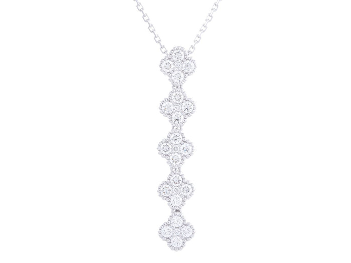 Diamond Necklace - 18 KT White Gold