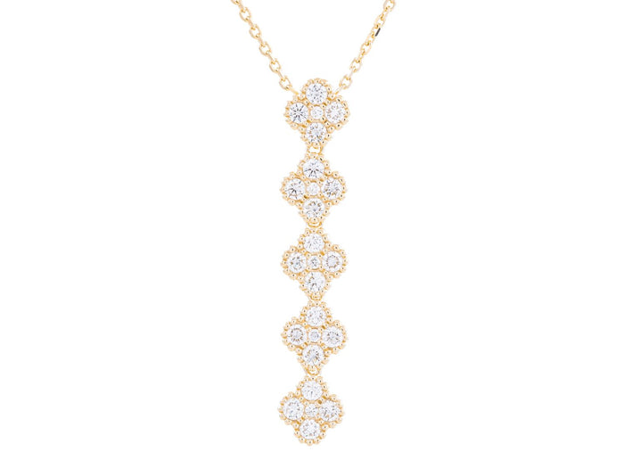 Diamond Necklace - 18 KT Yellow Gold