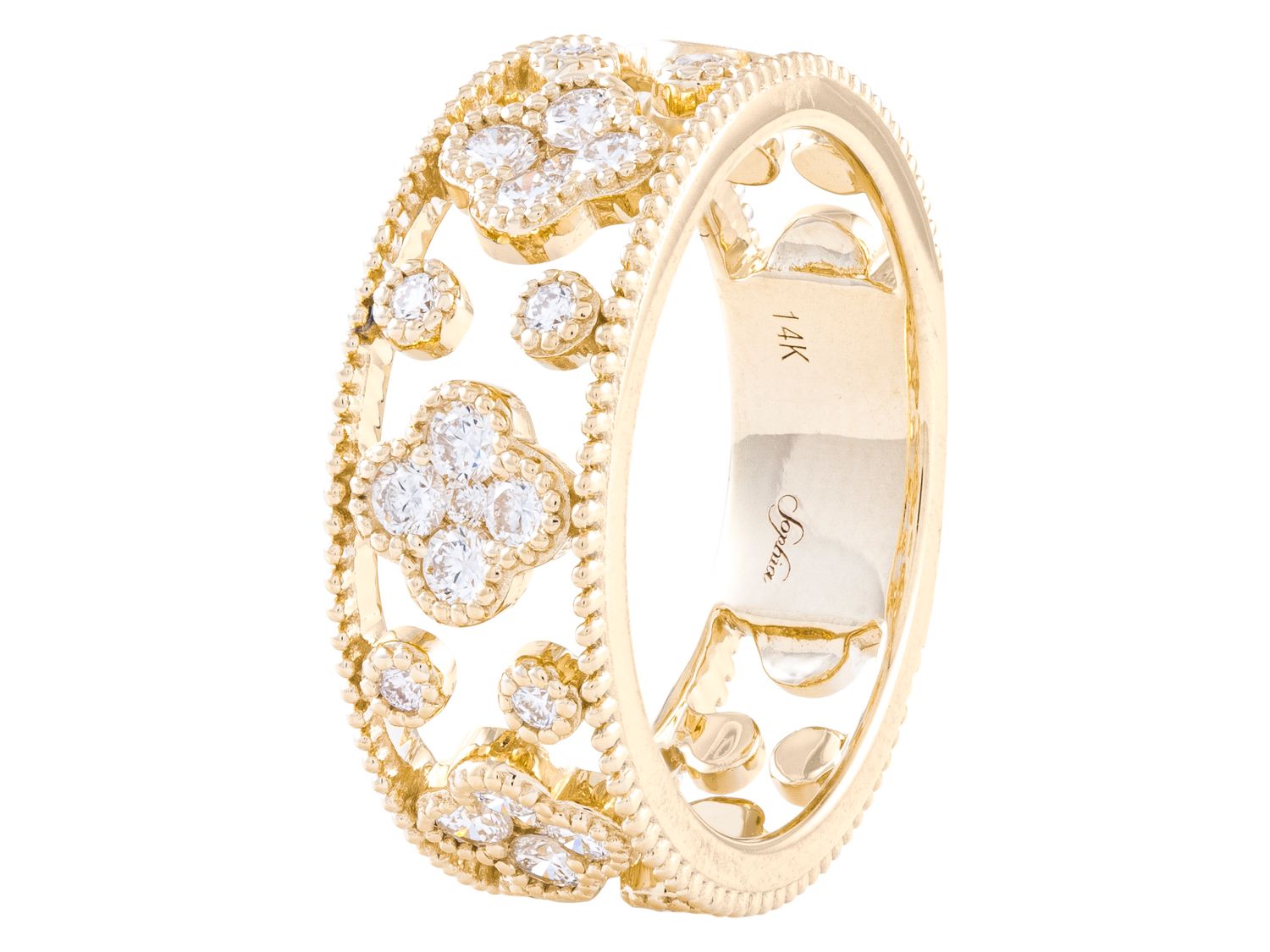 Diamond Ring - 14 KT Yellow Gold