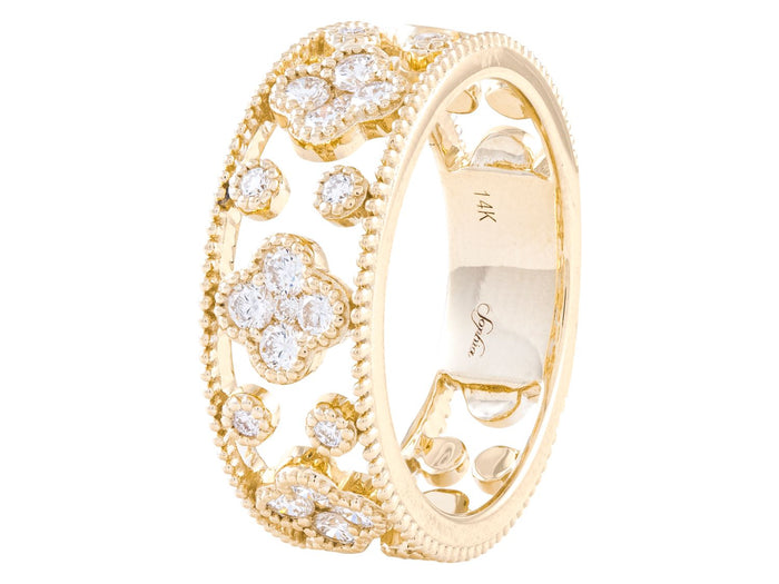 Diamond Ring - 14 KT Yellow Gold
