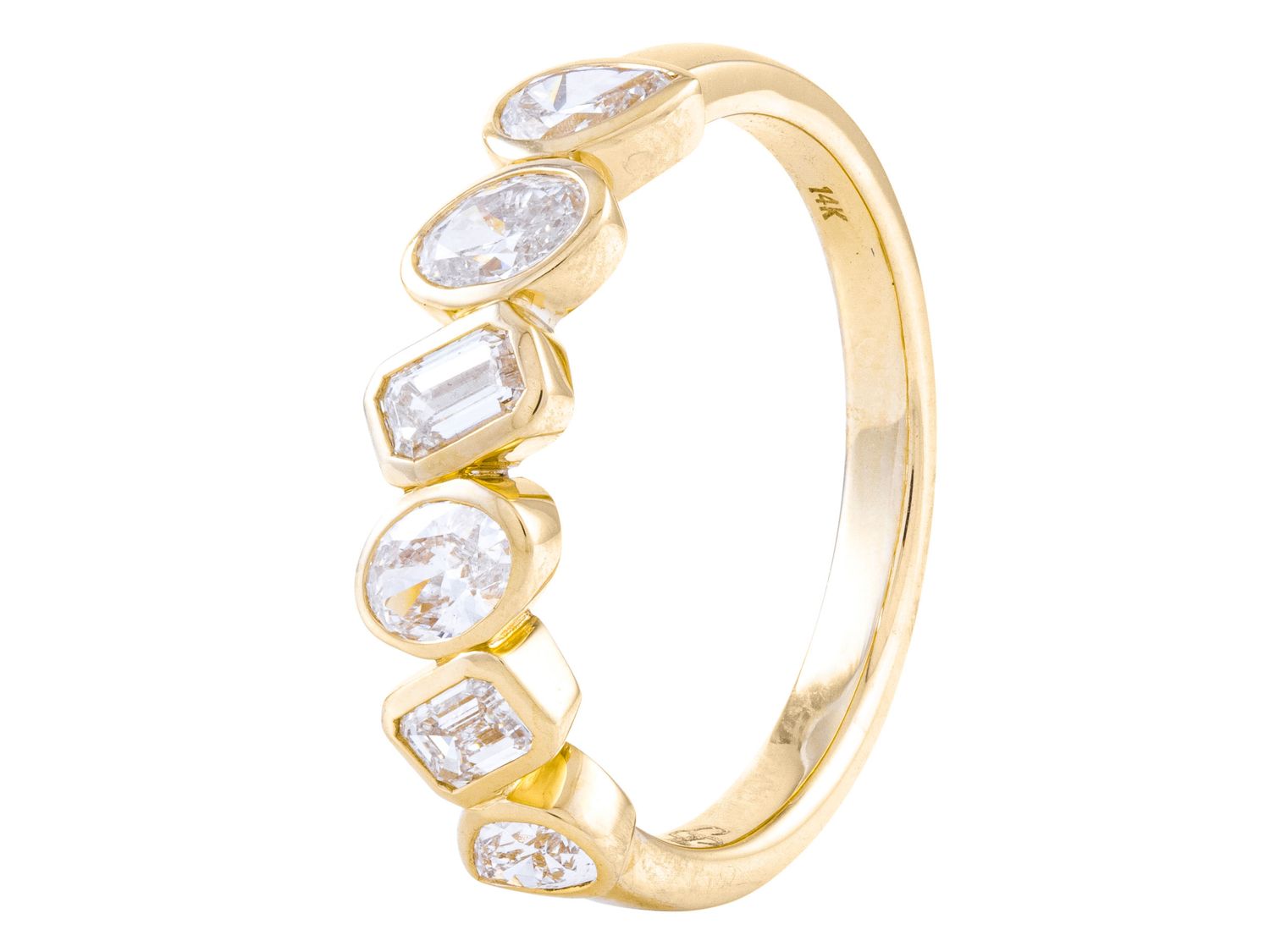 Diamond Band - 18 KT Yellow Gold