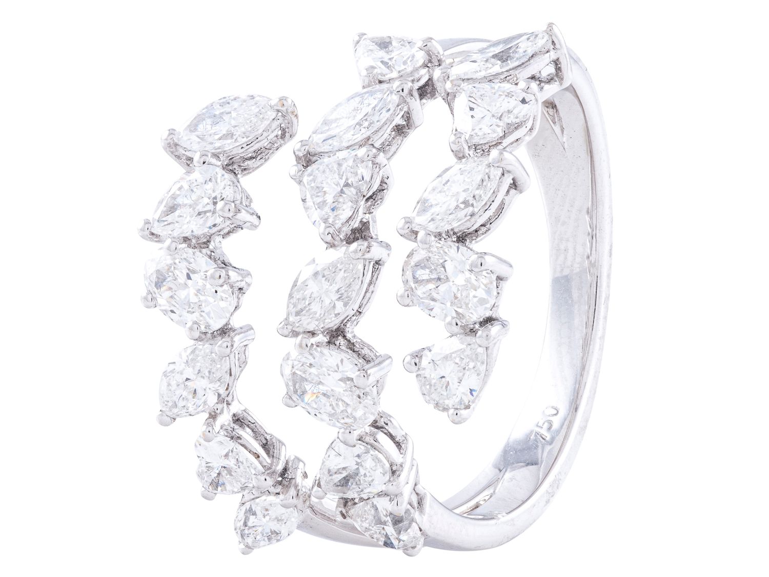 Diamond Ring - 18 KT White Gold