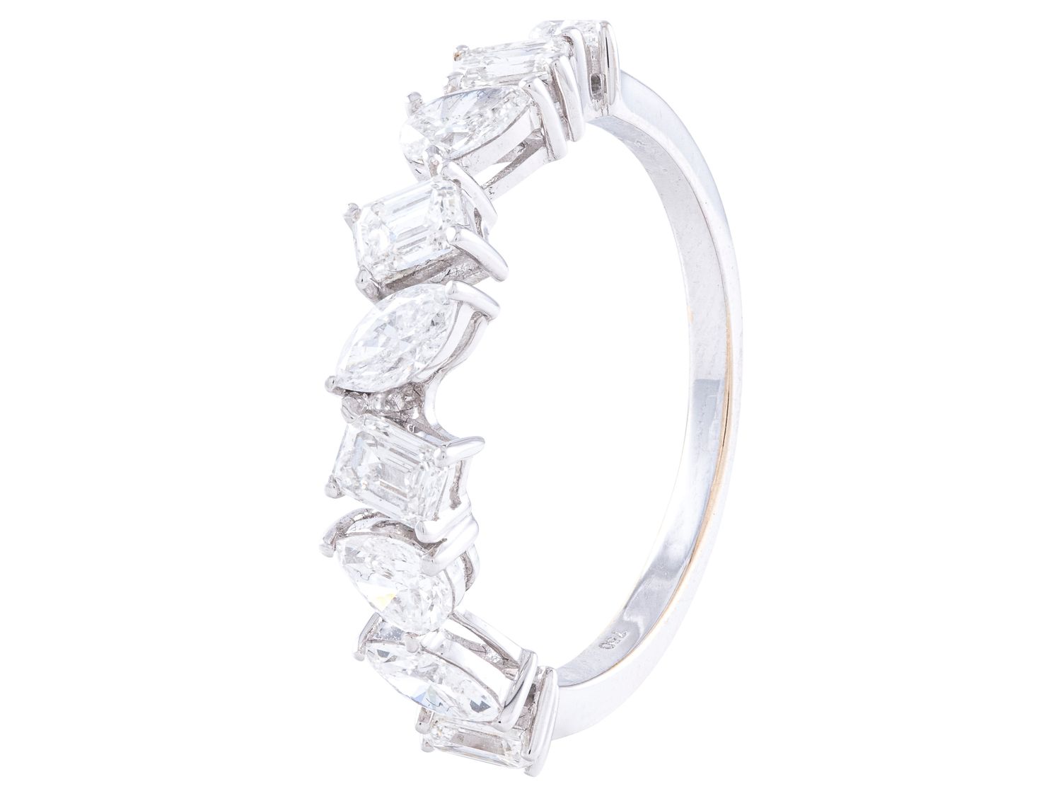 Diamond Band - 18 KT White Gold