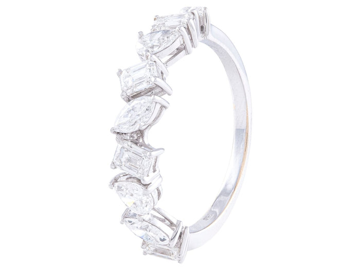 Diamond Band - 18 KT White Gold