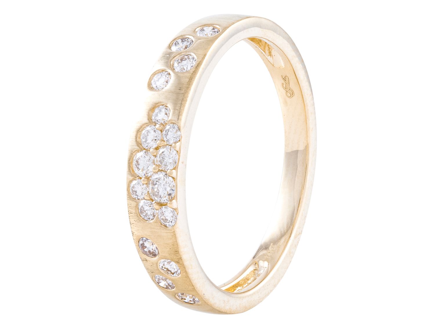 Diamond Ring - 14 KT Yellow Gold