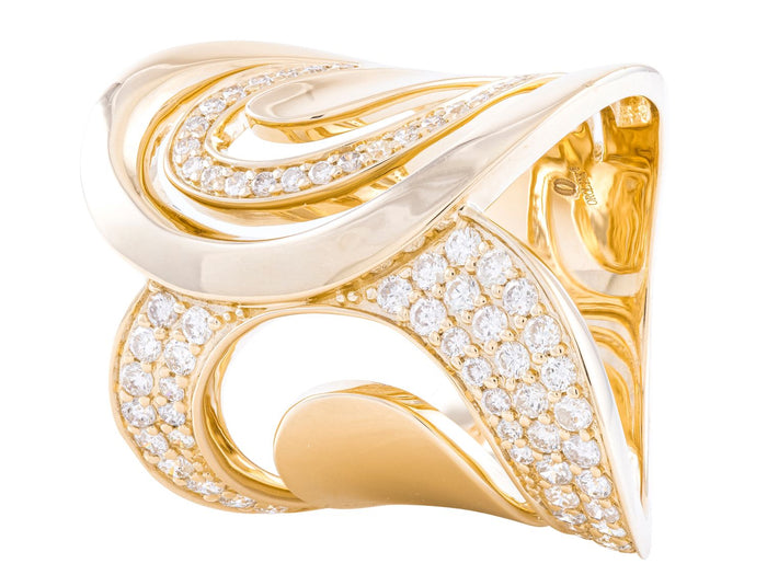 Diamond Ring - 14 KT Yellow Gold