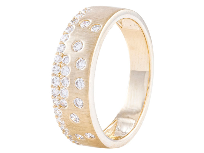 Diamond Ring - 14 KT Yellow Gold