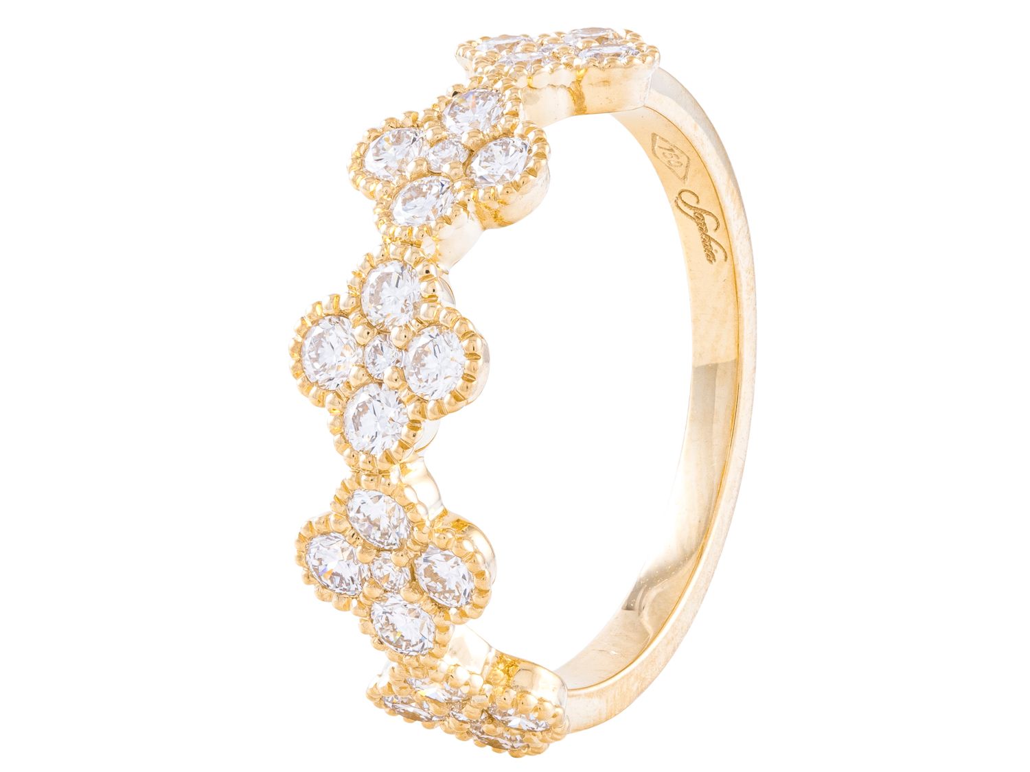 Diamond Ring - 18 KT Yellow Gold
