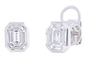 Diamond Earrings - 14 KT White Gold