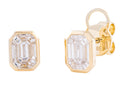 Diamond Earrings - 14 KT Yellow Gold