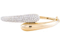 Diamond Bangle - 14 KT Yellow Gold