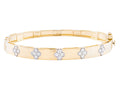 Diamond Bangle - 14 KT Yellow Gold