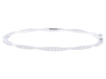 Diamond Bangle - 14 KT White Gold