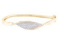 Diamond Bangle - 14 KT Yellow Gold