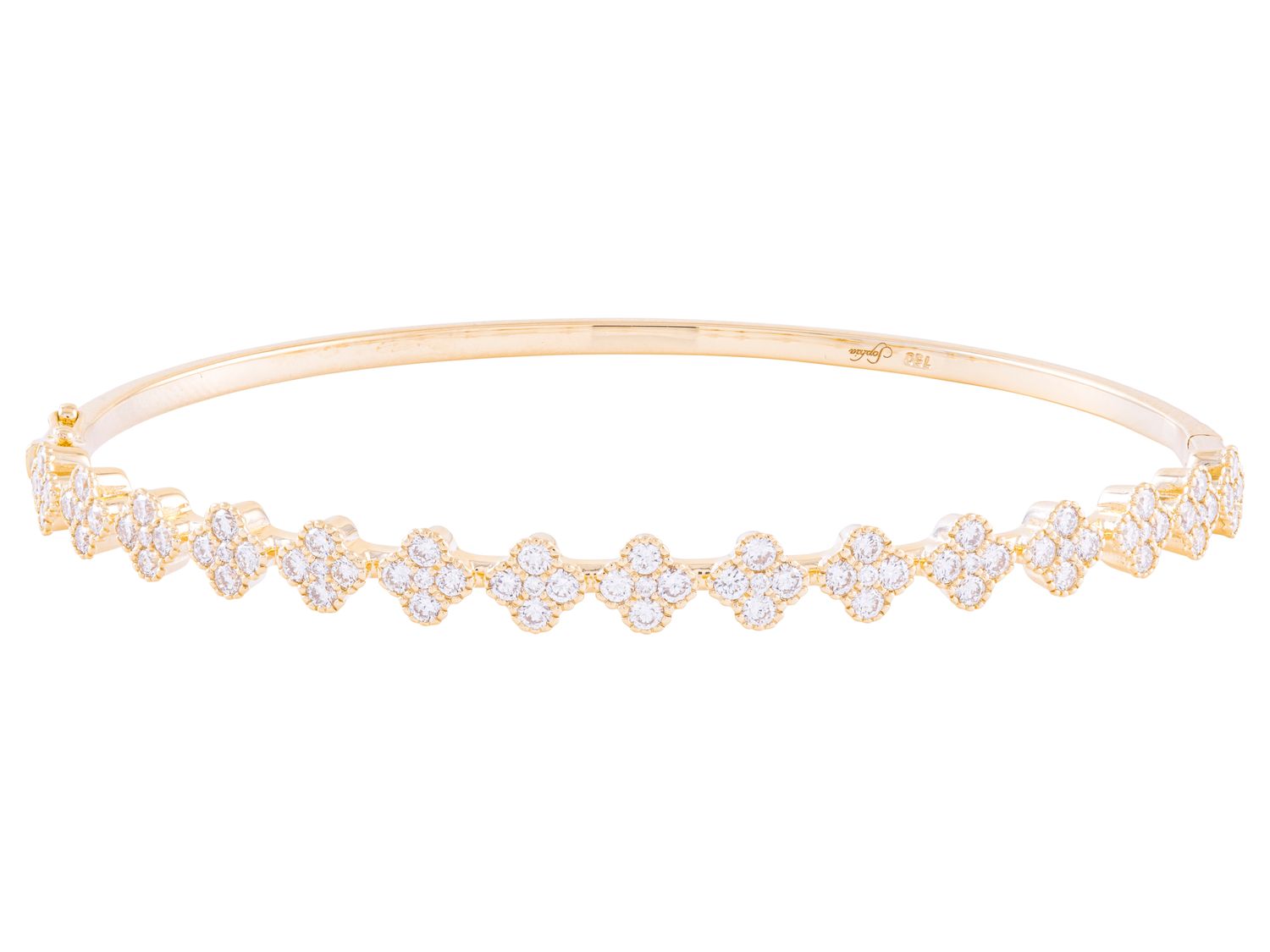 Diamond Bangle - 18 KT Yellow Gold