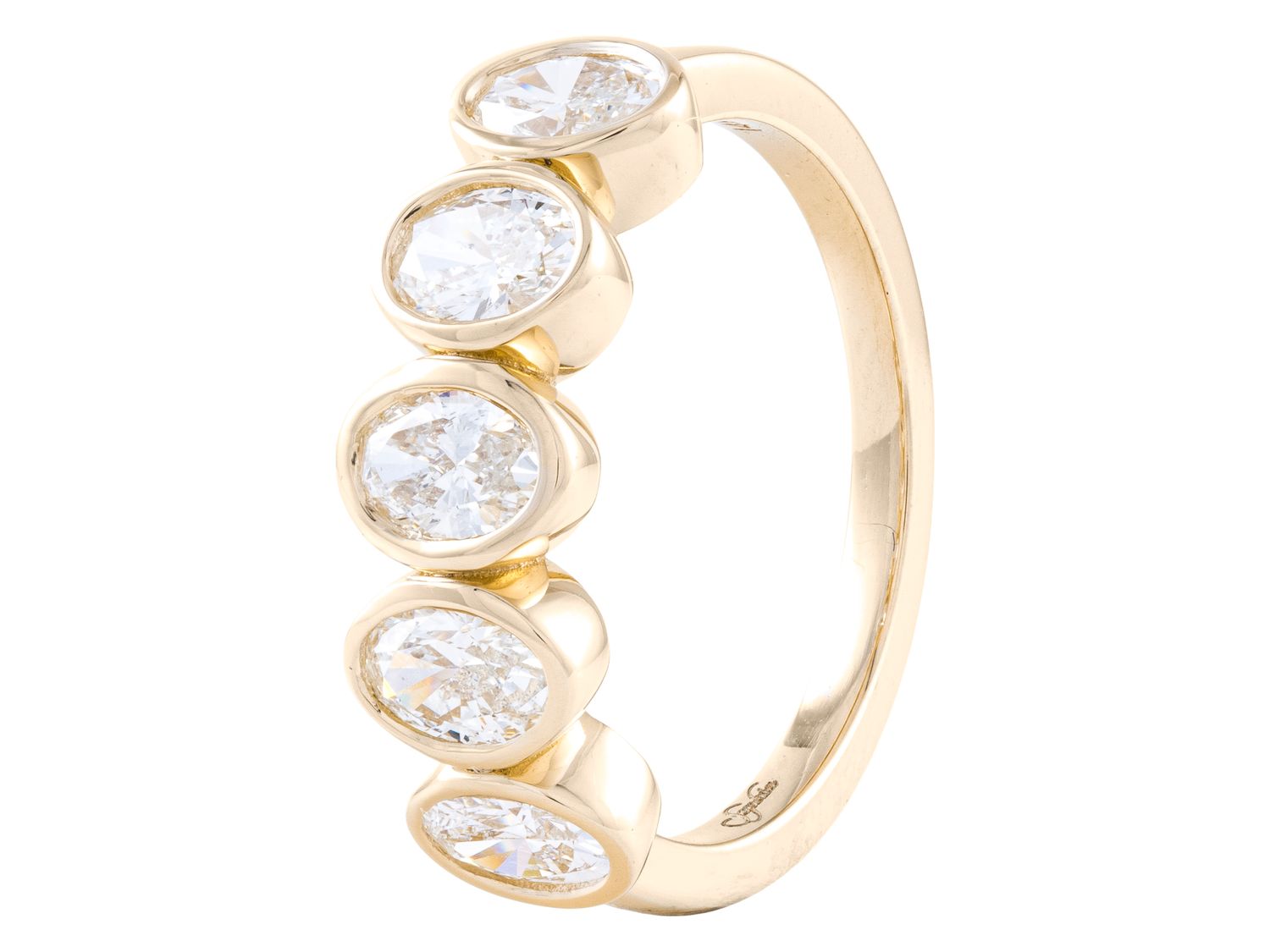 Diamond Band - 18 KT Yellow Gold