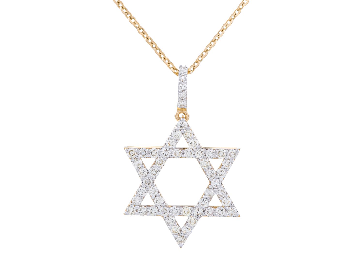 Diamond Necklace - 14 KT Yellow Gold