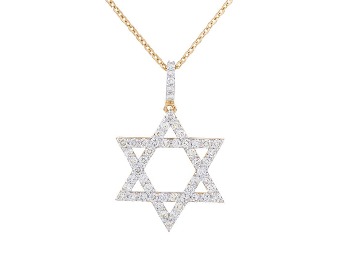 Diamond Necklace - 14 KT Yellow Gold