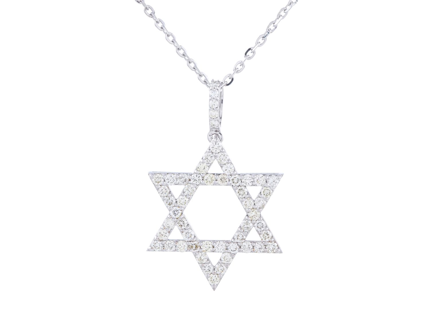 Diamond Necklace - 14 KT White Gold
