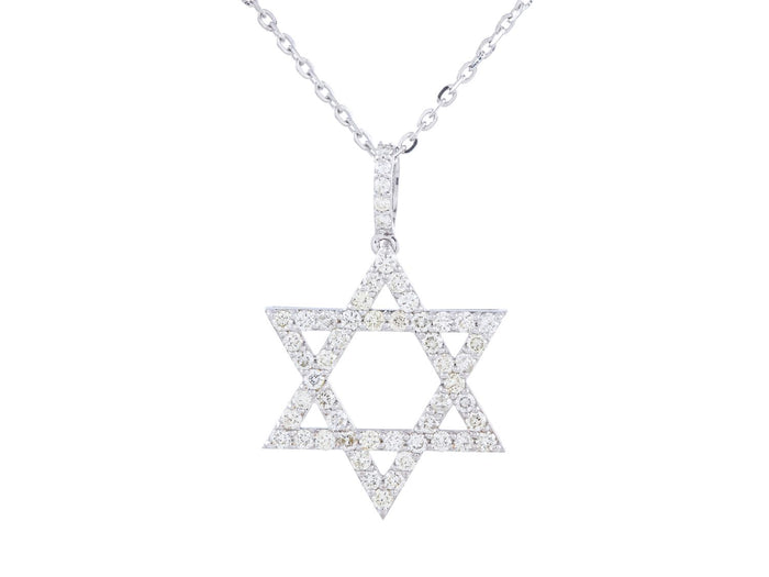 Diamond Necklace - 14 KT White Gold