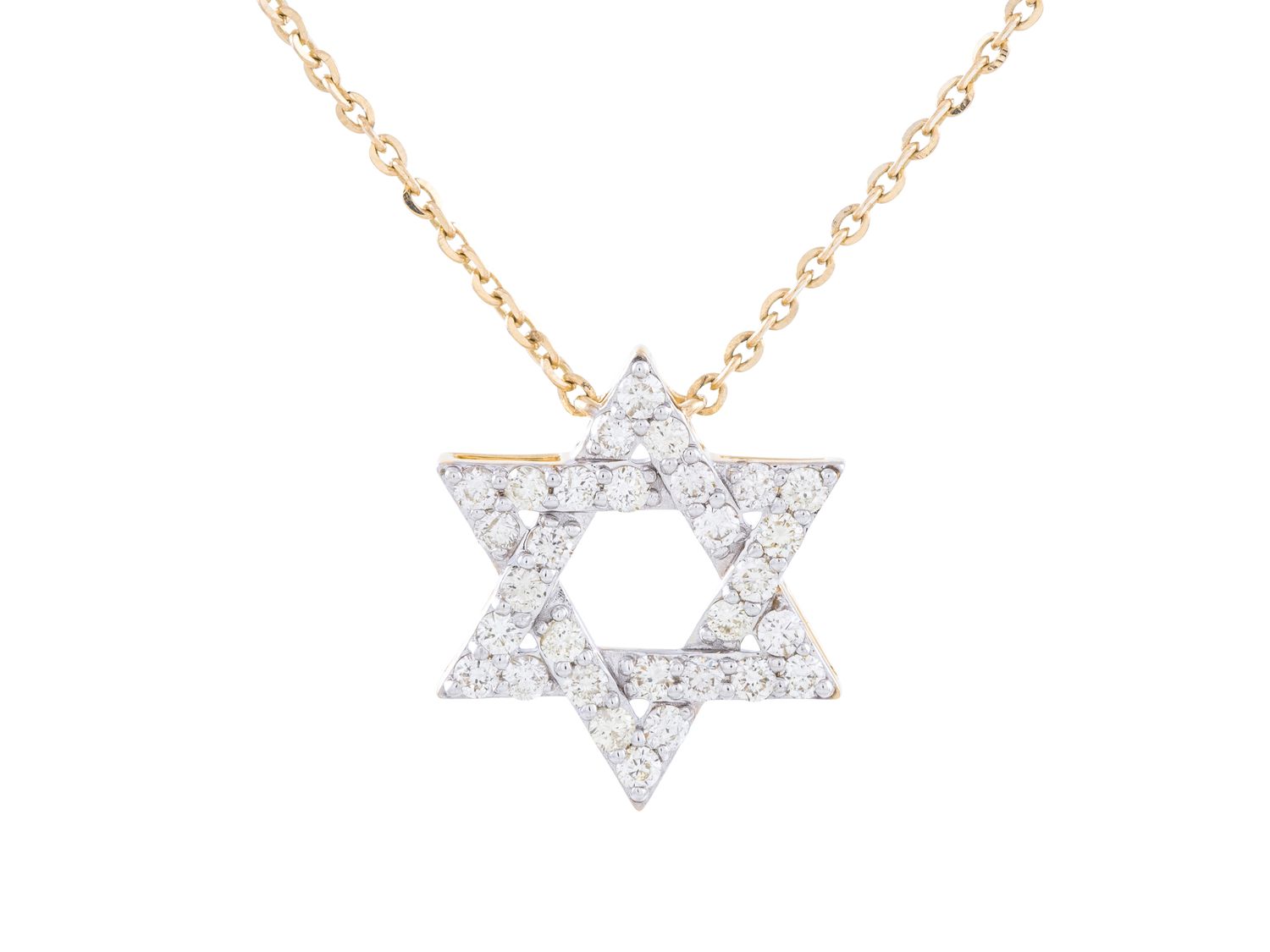 Diamond Necklace - 14 KT Yellow Gold