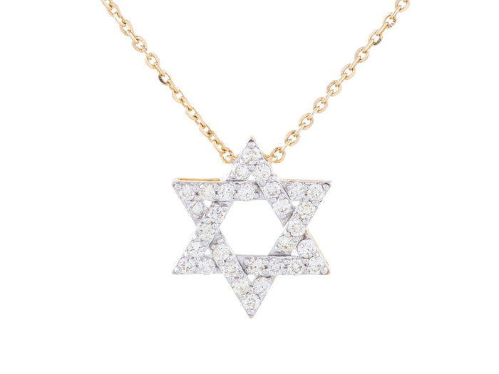 Diamond Necklace - 14 KT Yellow Gold