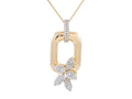 Diamond Necklace - 14 KT Yellow Gold