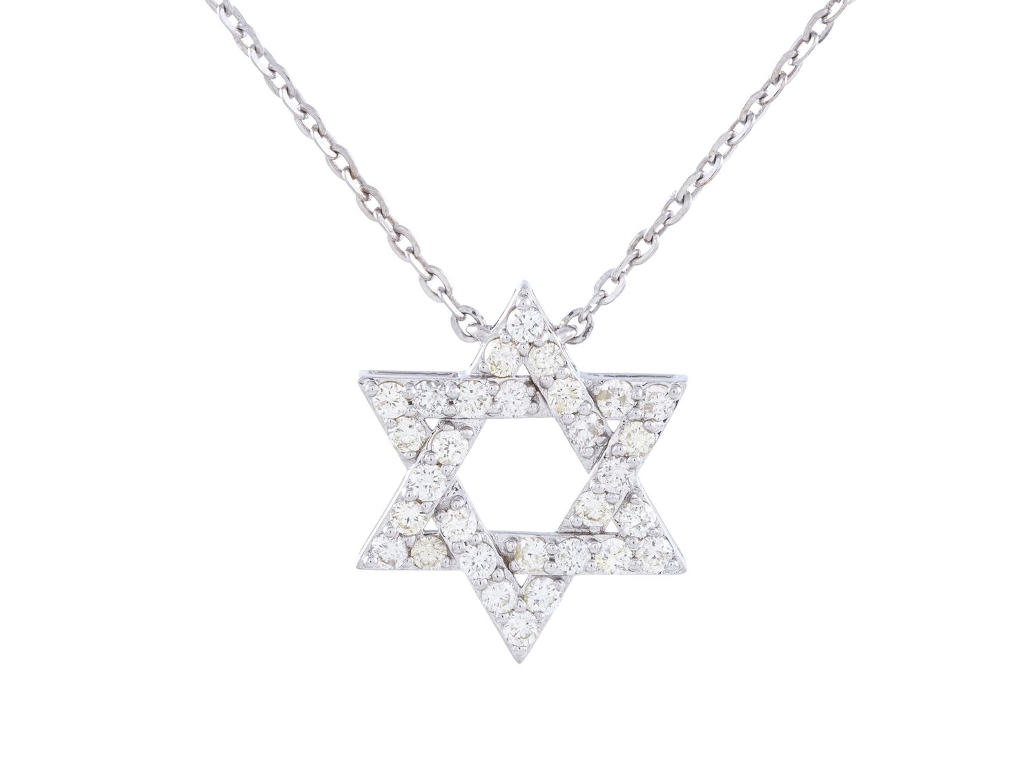 Diamond Necklace - 14 KT White Gold