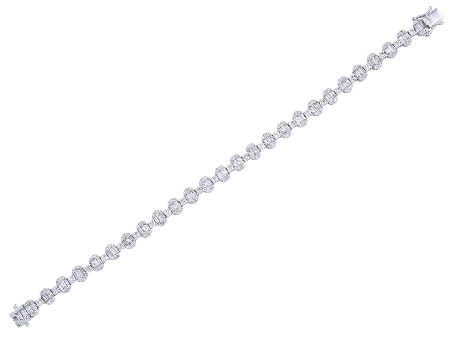 Diamond Bracelet - 14 KT White Gold