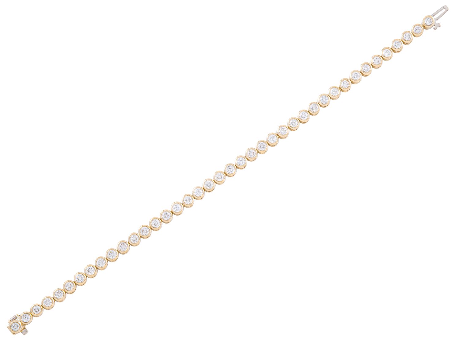 Diamond Bracelet - 14 KT Yellow Gold