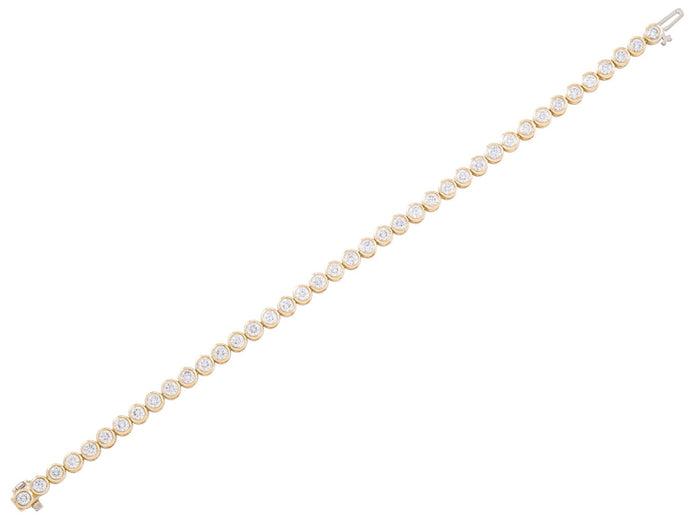Diamond Bracelet - 14 KT Yellow Gold