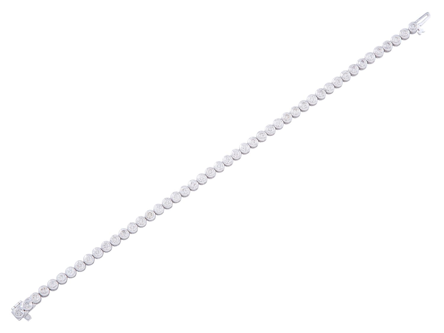 Diamond Bracelet - 14 KT White Gold