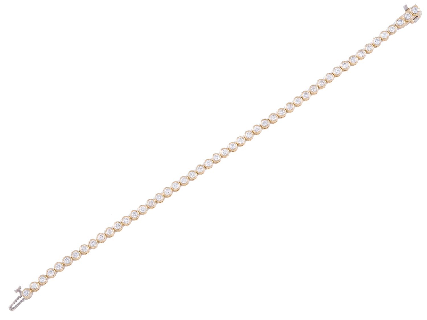 Diamond Bracelet - 14 KT Yellow Gold